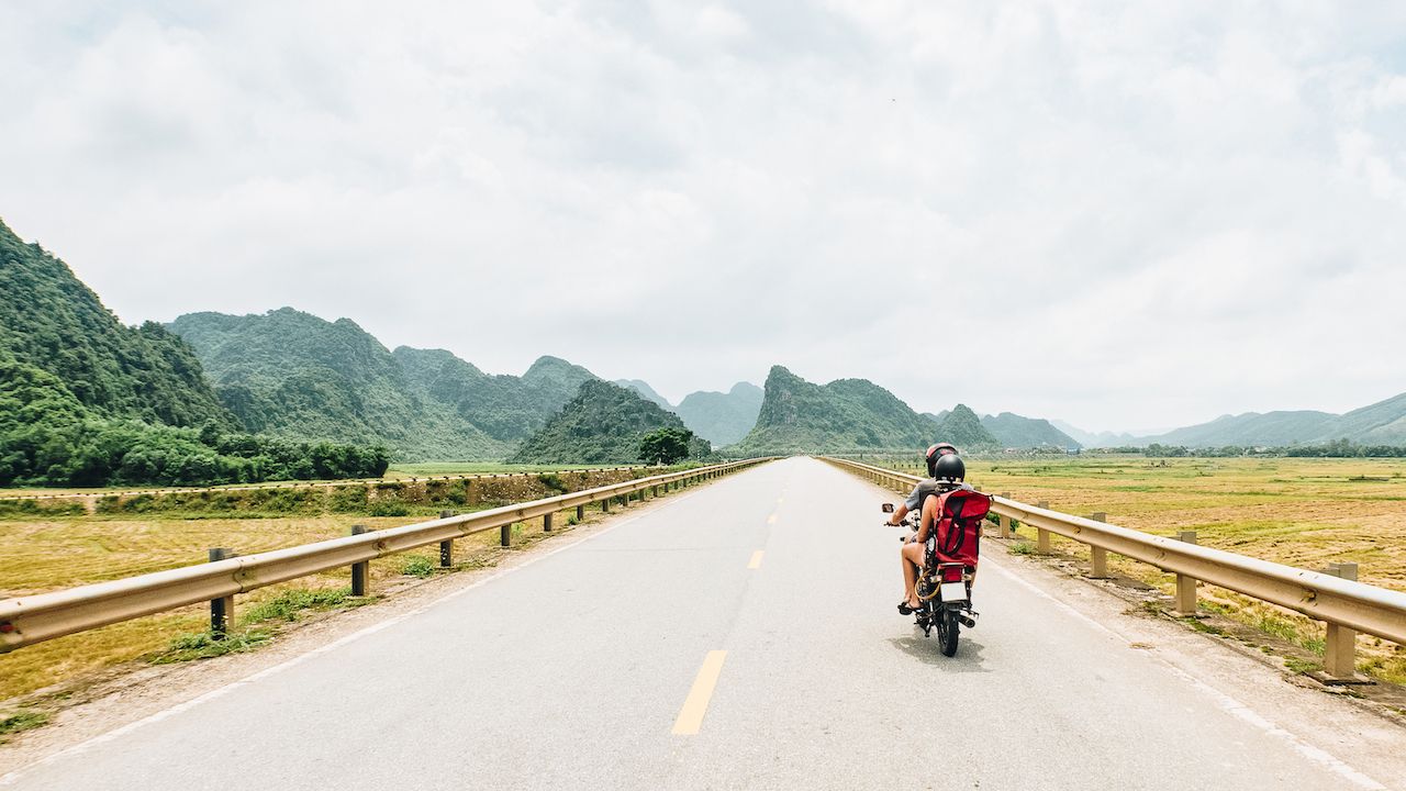 motorbiking in Vietnam