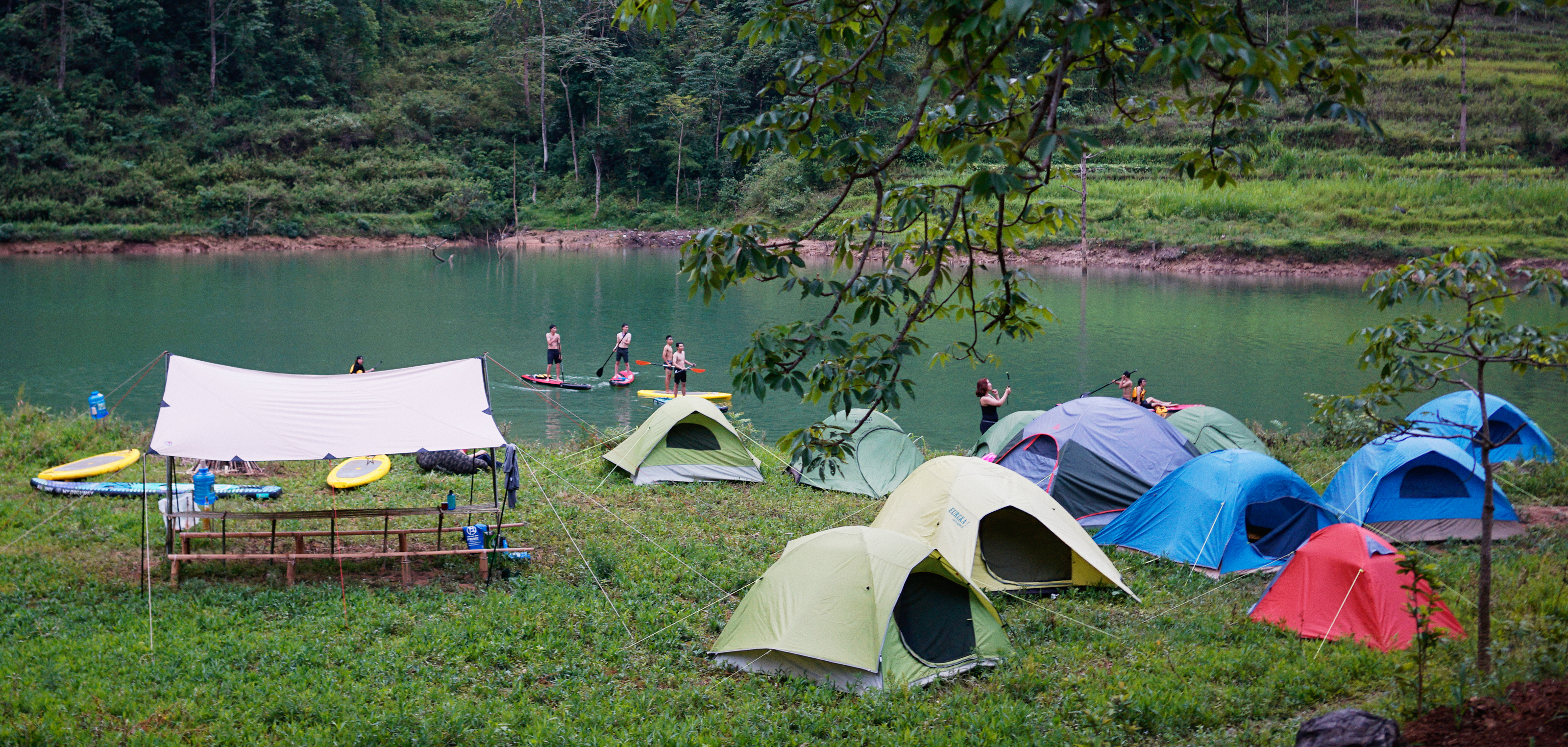 Camping on Nho Que River